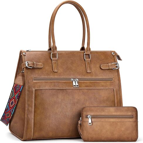 Laptop Tote Bag for Women Briefcase Laptop Purse, 15.6 inch Computer Work Bags with Satchel Purse in Saudi Arabia