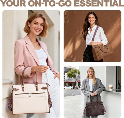 Laptop Tote Bag for Women Briefcase Laptop Purse, 15.6 inch Computer Work Bags with Satchel Purse in Saudi Arabia