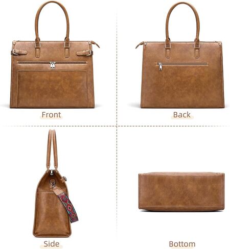 Laptop Tote Bag for Women Briefcase Laptop Purse, 15.6 inch Computer Work Bags with Satchel Purse in Saudi Arabia
