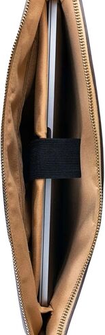 حقيبة كمبيوتر محمول من الفلين البرتغالي الطبيعي، حقيبة جلدية نباتية، حقيبة مراسلة احترافية مقاس 15.6 بوصة مع حجرة مبطنة، حزام قابل للتعديل، 14.96 × 11.02 × 2.36 بوصة in Kuwait