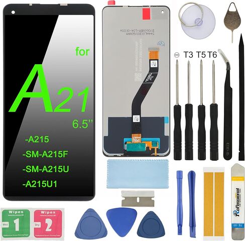 LCD Screen Replacement for Samsung Galaxy A21S A217 SM-A217M/DS 6.5" Assembly LCD Display Touch Screen Digitizer with Tools Adhesive in Saudi Arabia