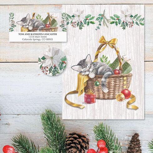 The Wise Men Personalized Christmas Address Labels - Set of 48, Self-Adhesive, Flat-Sheet Labels in Saudi Arabia