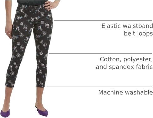 HUE Women's Ultra Soft Denim Jean Capri Leggings in Kuwait