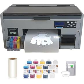 Xp600 Dtf Printer with White Ink Circulation System Continuous Printing (Included 5x1000ML Ink and 1 Roll Film and 1KG Powder) in Saudi Arabia