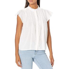 قميص نسائي بأكمام واسعة ورقبة دائرية من Lucky Brand in Kuwait