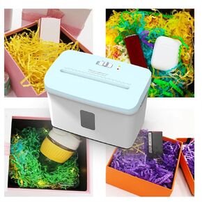Crinkle Paper Shredded, Cut Paper Machine, Automatic Zig Zag Shredded, 7.5L Visible Transparent Window Capacity in Saudi Arabia