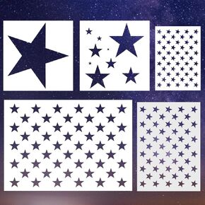 34pcs Christmas Stencils for Painting On Wood Reusable Xmas Stencils Set Holiday Templates for DIY Crafts Home Decor Art Projects in Kuwait
