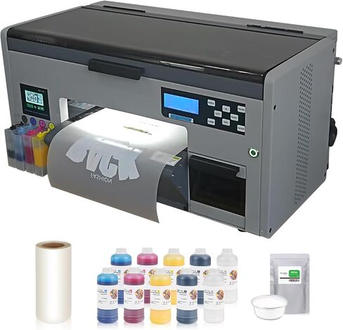 Xp600 Dtf Printer with White Ink Circulation System Continuous Printing (Included 5x1000ML Ink and 1 Roll Film and 1KG Powder) in Saudi Arabia
