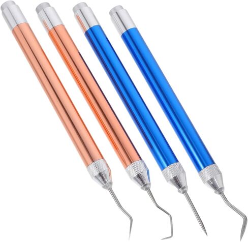 Gadpiparty 4pcs Craft Vinyl Weeding Tools Kit Led Light Pin Hook Tweezers for Cutting Machines Embossing in Saudi Arabia