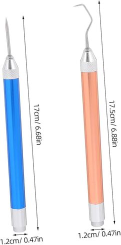 Gadpiparty 4pcs Craft Vinyl Weeding Tools Kit Led Light Pin Hook Tweezers for Cutting Machines Embossing in Saudi Arabia