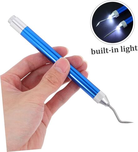 Gadpiparty 4pcs Craft Vinyl Weeding Tools Kit Led Light Pin Hook Tweezers for Cutting Machines Embossing in Saudi Arabia