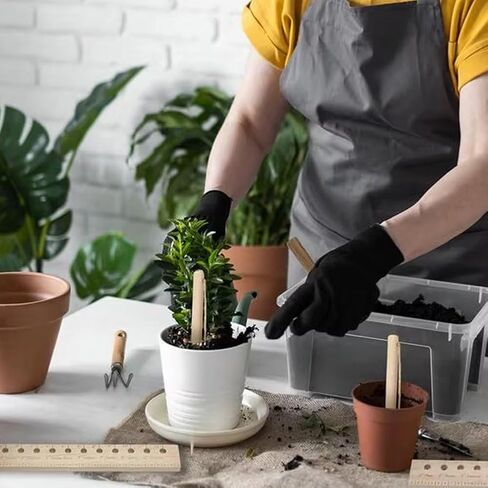 Seeding Spacing Ruler, Spacer Tool Seeder Planting Ruler with Holes | Seeding Garden Template, Plant Dibber Spacing Template Wooden Accurate Gardening Tool for Vegetable Gardens in Saudi Arabia