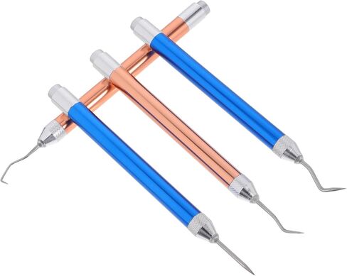 jojofuny 4pcs Vinyl Weeding Tools Led Lighted Kit Pins Hooks for Cutting Embossing Craft Vinyl Tools DIY Pro in Saudi Arabia