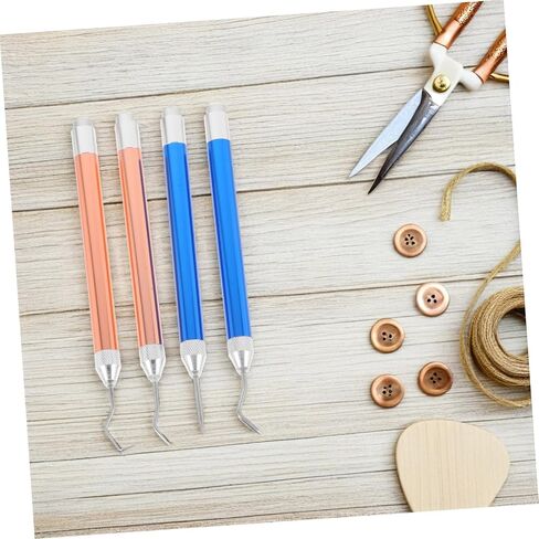 jojofuny 4pcs Vinyl Weeding Tools Led Lighted Kit Pins Hooks for Cutting Embossing Craft Vinyl Tools DIY Pro in Saudi Arabia