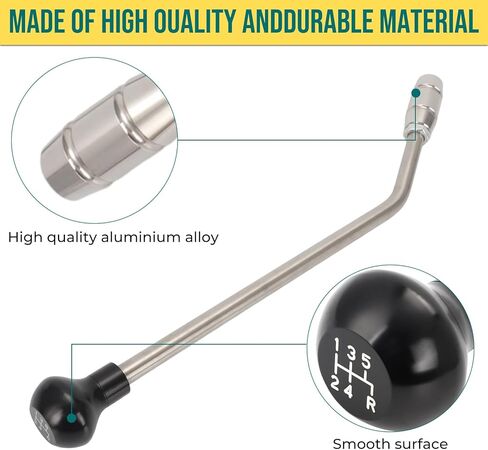 Shifter Stick Upgrade for Dodge NV4500-28E & NV4500 G360 - Coarse Thread Aluminum 14MM Shift Knob Adapter (Excludes 2-Bolt G360 Shifters) in Saudi Arabia