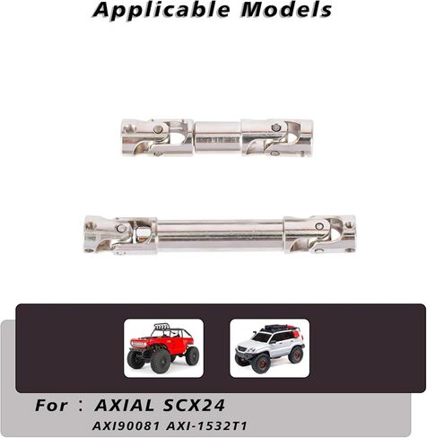 SCX24 DriveShaft Steel Center Drive Shafts 35-42MM 50-69MM DriveShafts for Axial SCX24 GX470 Deadbolt Upgrade Parts AXI90081 AXI-1532T1 1/24 RC Crawler in Saudi Arabia