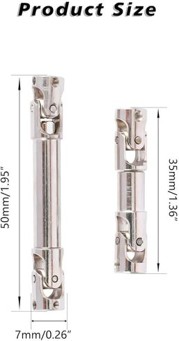 SCX24 DriveShaft Steel Center Drive Shafts 35-42MM 50-69MM DriveShafts for Axial SCX24 GX470 Deadbolt Upgrade Parts AXI90081 AXI-1532T1 1/24 RC Crawler in Saudi Arabia