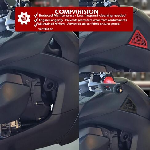 Side Tank Cover FUEL TANK INSERTS Competible With Ryker 600 900 Ace Rally Sport Ryker900 (black) in Kuwait