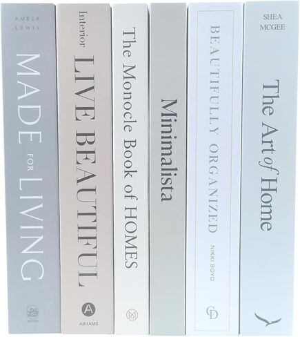 6 قطع من الكتب الصناعية للديكور، كتب زخرفية فاخرة وحديثة وهمية لديكور رف الكتب المنزلي وطاولة القهوة والكتب المكدسة، وأرفف غرفة المعيشة وديكور دخول الأشياء in Saudi Arabia