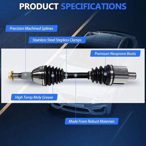 محور السيرة الذاتية مناسب مع Buick Lesabre 2000 2001 2002 2003 2004 2005 & Lucerne 2006 2007 2008 2009 2010 3.8L 3.9L، لبونتياك بونفيل 2000-2004 محاور السيرة الذاتية عمود مشترك للسائق والركاب الجانبي in Saudi Arabia