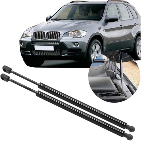 2 قطعة غطاء محرك السيارة غطاء محرك السيارة رفع دعم الهواء قضيب الدعامات بار متوافق مع BMW E70 E71 E72 X5 X6 2006-2013 in Kuwait