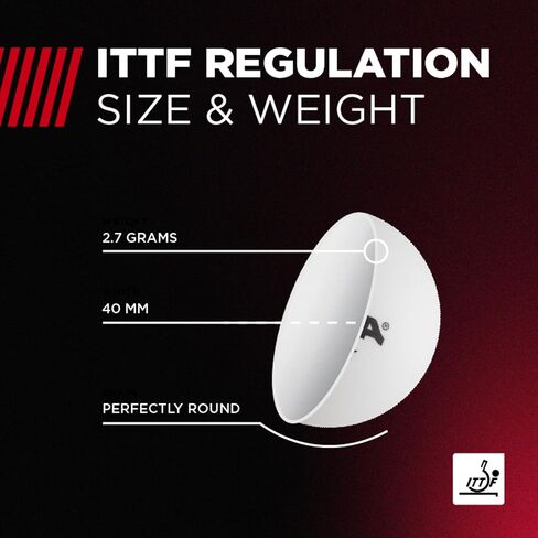 STIGA 4 Pack Outdoor Ping Pong Balls - Minimizes Wind Resistance in Kuwait