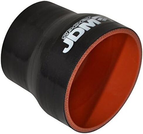 AJP Distributors 2.5" to 2.25" / 63.5mm to 57.15mm - Straight Reducer 3-PLY Silicone Coupler Hose, High Temperature Universal Pipe Piping Tube Connector Black in Kuwait