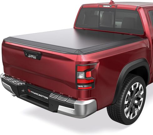 غطاء سرير تونيو ناعم ثلاثي الطي قابل للطي متوافق مع 2005-2025 Nissan Frontier Fleetside 3 أضعاف 6FT 73 بوصة سرير فقط in Kuwait