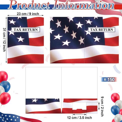 50 Pcs Tax Return Folders 9 X 12 Inch Two Pocket Tax Folders for Tax Preparers Paper File Folders Tax Organizer for Documents Letter in Saudi Arabia