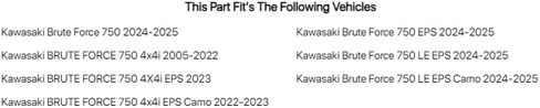 ونش تاسك بحبل صناعي ولوحة تثبيت 3500 رطل لـ Kawasaki Brute Force 750 4X4i EPS 2023 in Kuwait