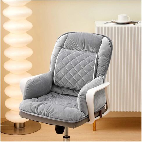 Office Chair Cushion for Desk Chair,Upgraded Lumbar Support Seat Cushion for Desk Chair Cushions for Dorm Desk Chair with Back(Grey) in Saudi Arabia