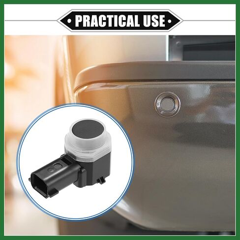Motoforti 4 Pcs Reverse Parking Assist Sensor Compatible for Ford Explorer 2011-2015, for Ford Flex 2013-2019, Durable ABS Plastic Black Rear Bumper Parking Assist Sensor Long-Lasting in Saudi Arabia