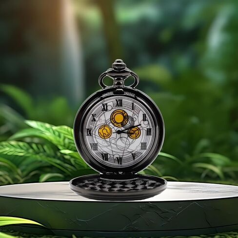 ساعة جيب كلاسيكية من SIMAOTE، ساعة جيب دكتور هو، ساعة جيب كوارتز مع سلسلة للرجال والنساء in Kuwait