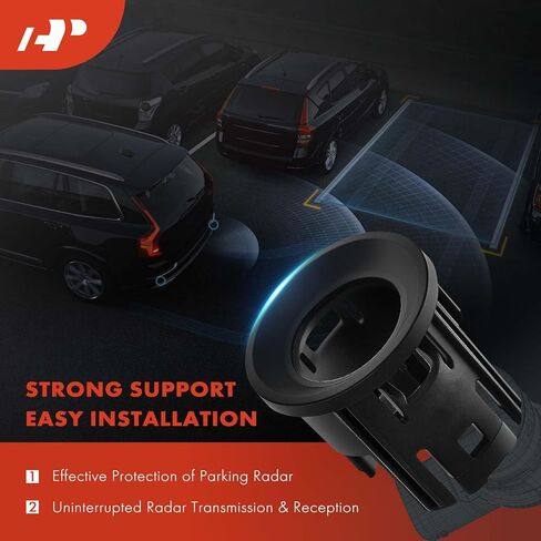 A-Premium Front Center Left Parking Assist Sensor Retainer Bezels Compatible with Ram Models - 1500 2019-2024, with Advanced Park Assist System in Saudi Arabia