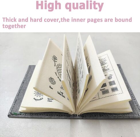 Stitch Book Sewing Kit, Embroidery DIY Stitches Kits,Creative Mini Sewing Book, Guide for Sewing Projects with Portable Travel Mini Sewing Kits, Enthusiasts & Beginners DIY Ideal in Saudi Arabia