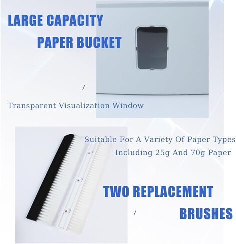 Crinkle Paper Shredded, Cut Paper Machine, Automatic Zig Zag Shredded, 7.5L Visible Transparent Window Capacity in Saudi Arabia