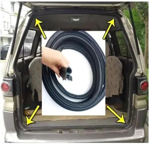 Weatherstrip, Front Door & Tailgate Compatible With Mitsubishi L400 VAN SPACE GEAR 1994-2001(TAILGATE) in Saudi Arabia