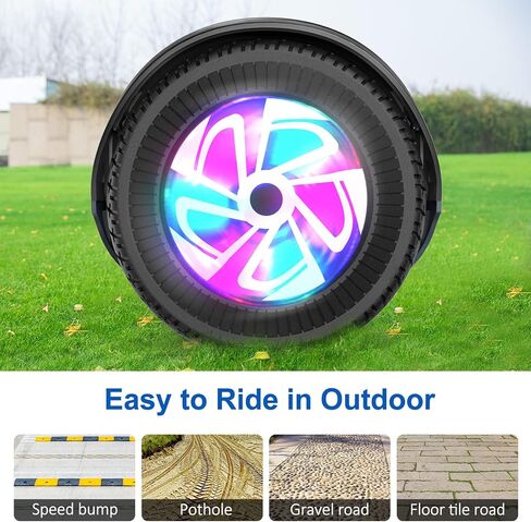 Self Balance Scooter 6.5" with Speaker and LED Lights Red in Kuwait