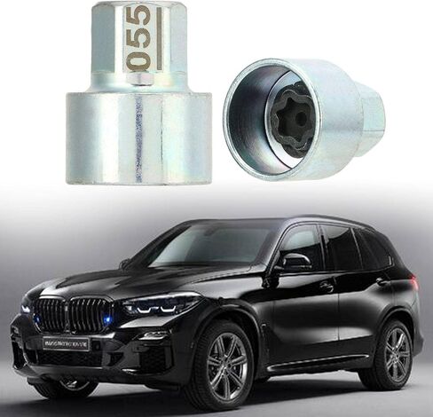 Anti Theft Lugnut Socket, Metal Wheel Lock Key Lug Nut Anti Theft Lugnut Socket Hub Replacement Wheel Lock Key Removal Kit for 1 3 5 6 7Series X1 X2 X3 X4 X5 X6 Z4 (055) in Saudi Arabia