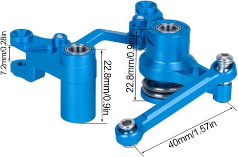 RC Modification Parts For Traxxas BL-2S For Slash 4x4 4WD Aluminum Steering Bellcrank And Drag Link Servo Saver Set RC Upgrade Parts(Blue) in Saudi Arabia