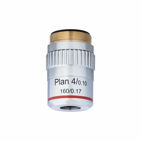 AmScope 4X Plan Achromatic Objective Lens with Knurled Ring in Saudi Arabia