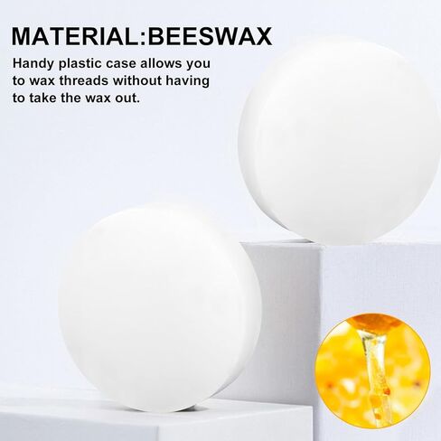 4Pcs Beeswax Thread Conditioner,Thread Wax for Sewing,Conditioner Beeswax for Quilting Sewing Strengthening Line Embroidery Wax(White) in Saudi Arabia