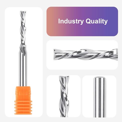 SpeTool 3/16 "قطع القطر Downcut دوامة راوتر بت 1/4" عرقوب كربيد نهاية مطحنة CNC الخشب راوتر بت لتشذيب الشق in Saudi Arabia