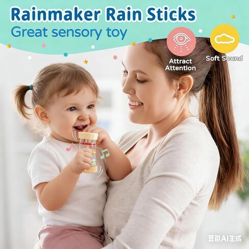 Montessori Toys for Babies 0-6 Months, 7 in 1 Learning Educational Set Newborn Toys 6-12 Months, Rainbow Ball, Baby Black and White Books, Tissue Box Toy, Spinning Drum, Rattle Toy in Kuwait