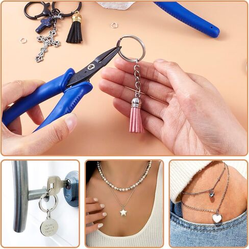 Split Ring Pliers for Jewelry Making Carbon Steel Keychain Pliers for Opening Split Ring and Jump Rings 5.51 inch in Saudi Arabia