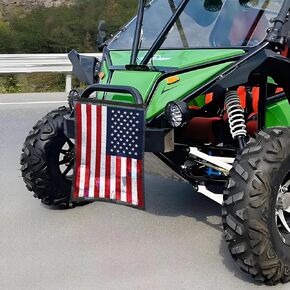 UTV ATV Trash Sack Bag Universal Compatible With CFmoto,Golf Carts,Can Am,Polaris RZR,Arctic Cat,Pioneer,Can-Am,Storage Organizer,Trash Mesh Bag,Colorful American Flag in Saudi Arabia