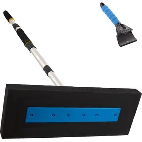 Snow Broom for Car Non Scratch,Snow Brush and Ice Scraper for Scratch-Free Snow Removal, Interlocking Design for SUV, Truck and Car Windows(5-Section) in Saudi Arabia