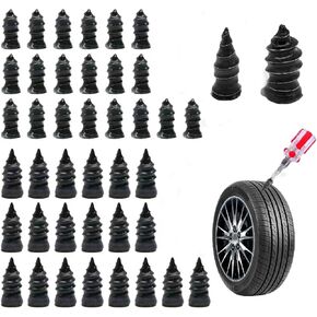 Tire Repair Kit - 40pcs Vacuum Rubber Nails for Emergency Puncture Repair on All Vehicles (Car, Truck, Motorcycle, ATV, Tractor tire,JP) in Kuwait