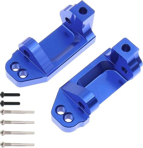 حاملات المحور الأمامي الخلفي من الألومنيوم/كتل التوجيه/كتل العجلات C-Hubs متوافقة مع 1/10 Traxxas Slash 2WD Rustler Stampede 2WD RC Car استبدال 3736 3632 3752 (أزرق) in Saudi Arabia