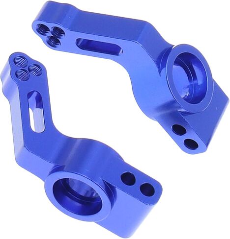 حاملات المحور الأمامي الخلفي من الألومنيوم/كتل التوجيه/كتل العجلات C-Hubs متوافقة مع 1/10 Traxxas Slash 2WD Rustler Stampede 2WD RC Car استبدال 3736 3632 3752 (أزرق) in Saudi Arabia